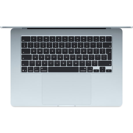 Laptop Apple MacBook Air 15", cu procesor Apple M4, 10 nuclee CPU si 10 nuclee GPU, 16GB RAM, 256GB, Sky Blue, Tastatura DE