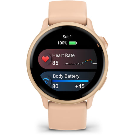 Garmin vivoactive 6 okosóra, GPS, 42 mm, szilikonszíj, pala/fekete
