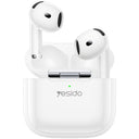 Yesido TWS31 vezeték nélküli fejhallgató, Bluetooth 5.4, fehér, fülbe helyezhető, 4 órás akkumulátor-üzemidő 