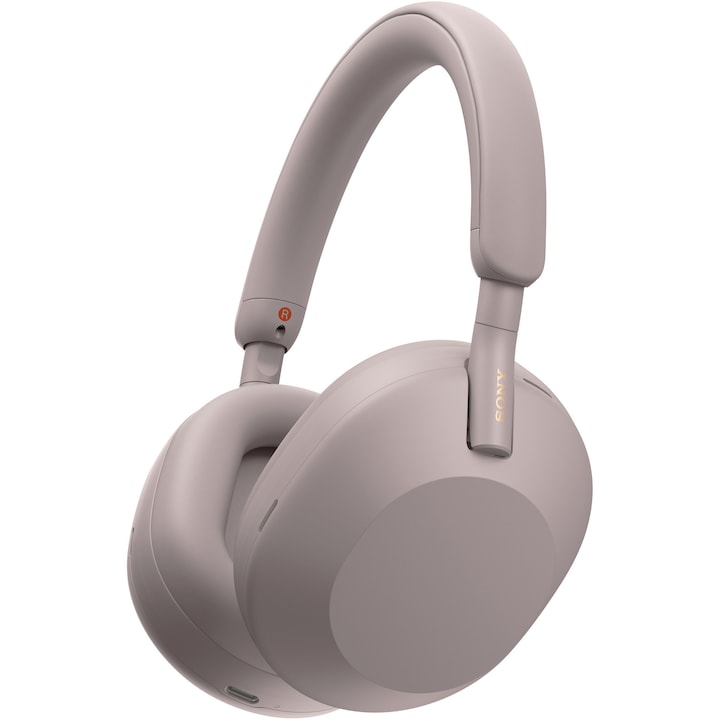 Sony WH-1000XM5P vezeték nélküli fülhallgató, Noise Cancelling, Bluetooth 5.2, Smoky Pink