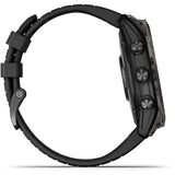 Garmin Fenix 7X Pro Solar okosóra, üveg, fekete szíj, palaszürke