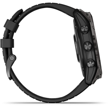 Garmin Fenix 7X Pro Solar okosóra, üveg, fekete szíj, palaszürke