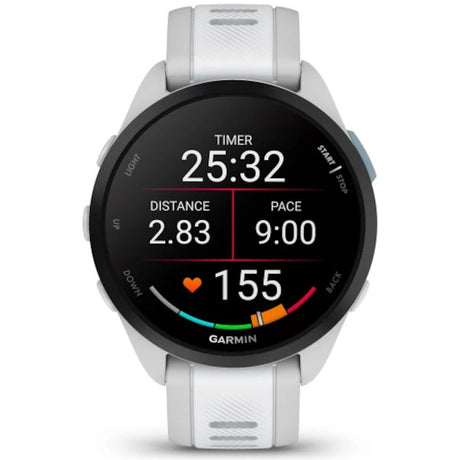Garmin Forerunner 165, szilikon szíjjal, ködszürke/fehérkő - Multisport okosóra