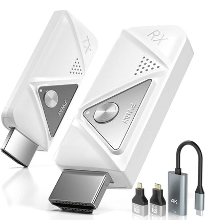 PWAY Wireless HDMI Transmiter and Receiver 4K Decode Plug and Play HDMI Extender