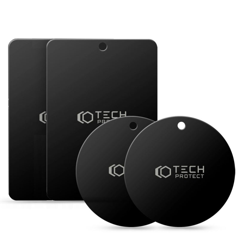 Sticker Metalic Tech-Protect, Set 4 bucati, Negru THP1233BLK