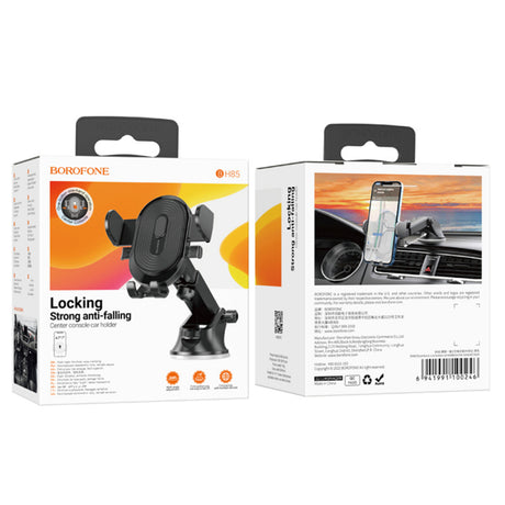 Borofone BH85 Experience autós tartó, 4,7 hüvelyk - 7 hüvelyk, fekete