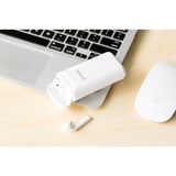 Baterie Externa Wireless Pitaka Air Pal Essential pentru Apple Airpods Gen 1 / Gen 2, 1200mAh, 5W, Alba AP1002