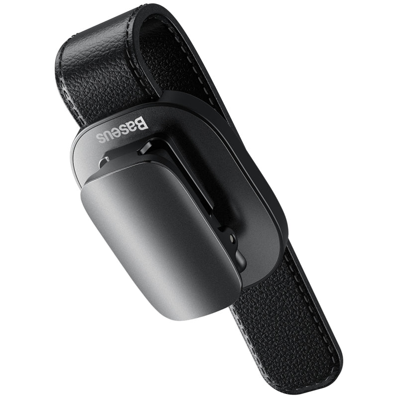 Suport Parasolar Baseus Platinum Clip pentru Ochelari, Negru ACYJN-B01