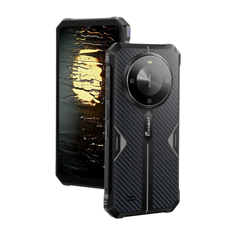 FOSSiBOT F105, 4G, 6,745” HD+, 12 GB RAM (4 GB + 8 GB bővíthető), 64 GB ROM, 20 MP, Android 14, MT8768 Octa-Core, NFC, 10300mAh, Dual SIM, Fekete